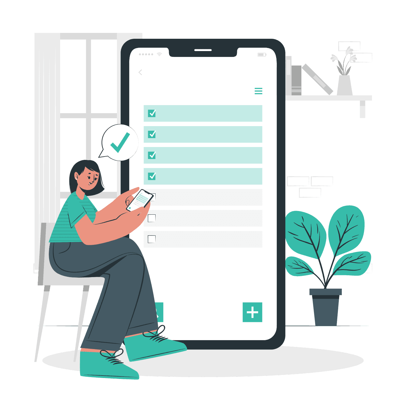 Employees can use the mobile app to access their data anytime and anywhere